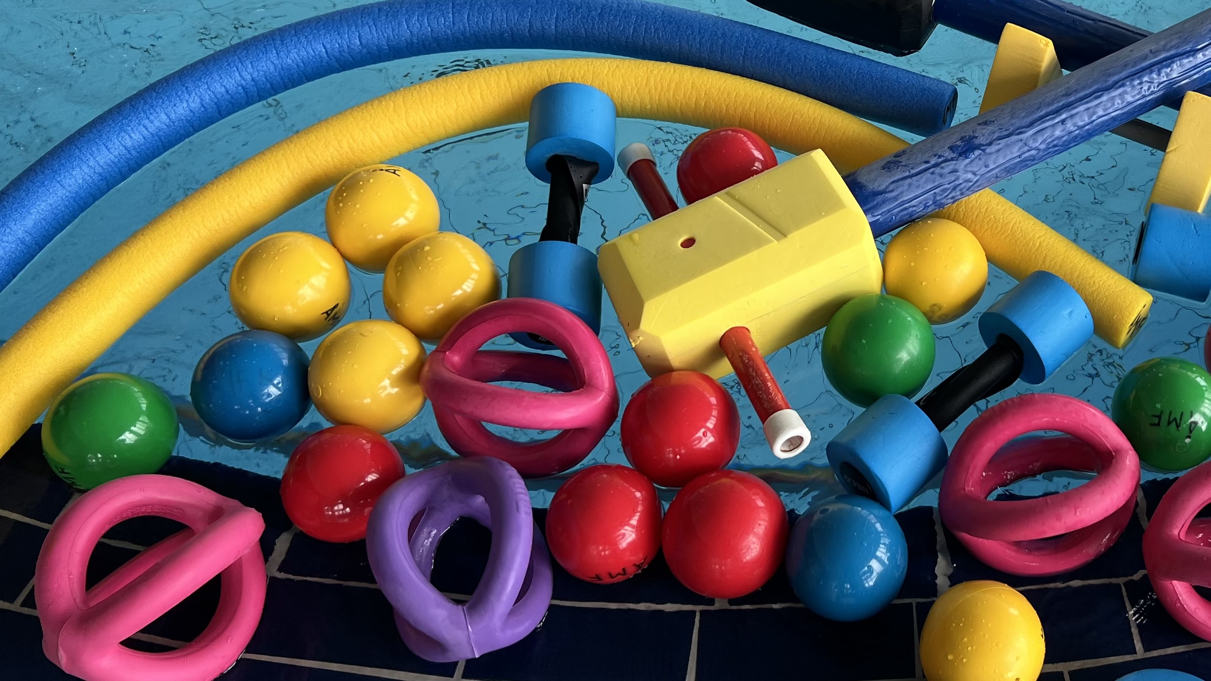 Material till vattengympa